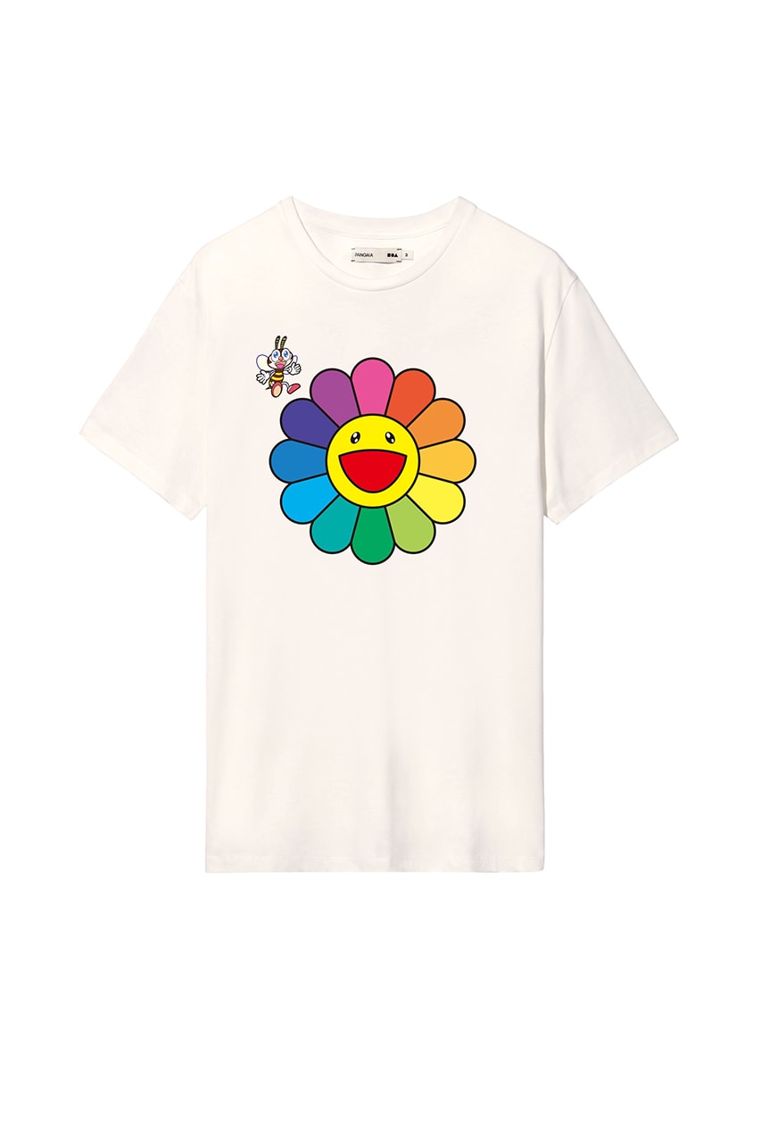 Takashi Murakami x PANGAIA World Bee Day 2020 Capsule Collection Sustainability GOTS Cotton Milkywire Bee the Change Fund Flower Ball Saffron Yellow Cobalt Blue Orchid Purple Release Information