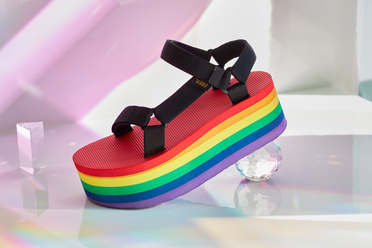 teva pride month rainbow sandals sandal pack release summer 2020 it gets better initiative lgbtq original universal flatform 