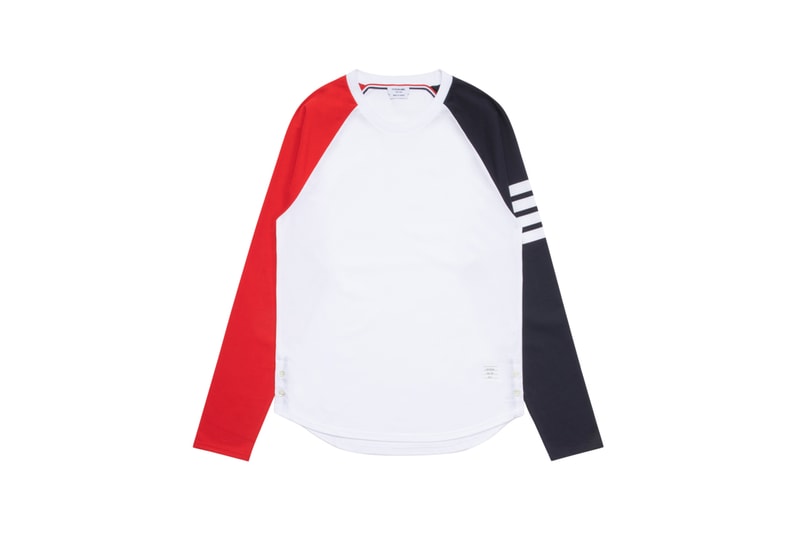 thom browne joyce hong kong harbour city store opening collection exclusive capsule cardigans blazers americana american stripes preppy varsity 
