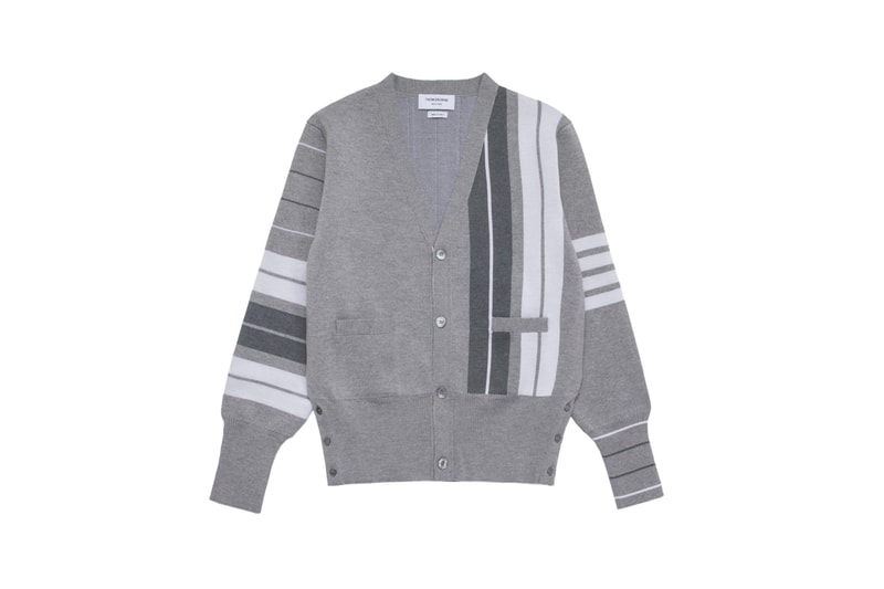 thom browne joyce hong kong harbour city store opening collection exclusive capsule cardigans blazers americana american stripes preppy varsity 