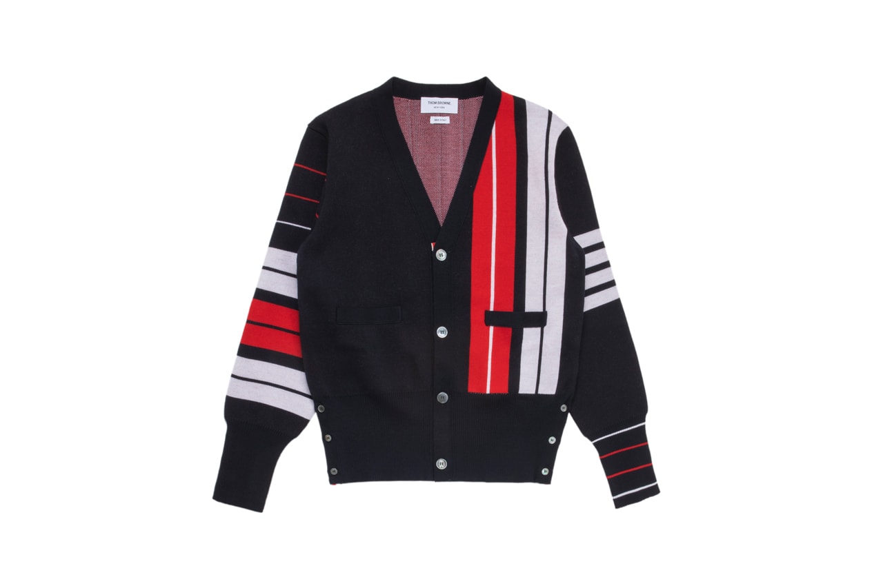 thom browne joyce hong kong harbour city store opening collection exclusive capsule cardigans blazers americana american stripes preppy varsity 