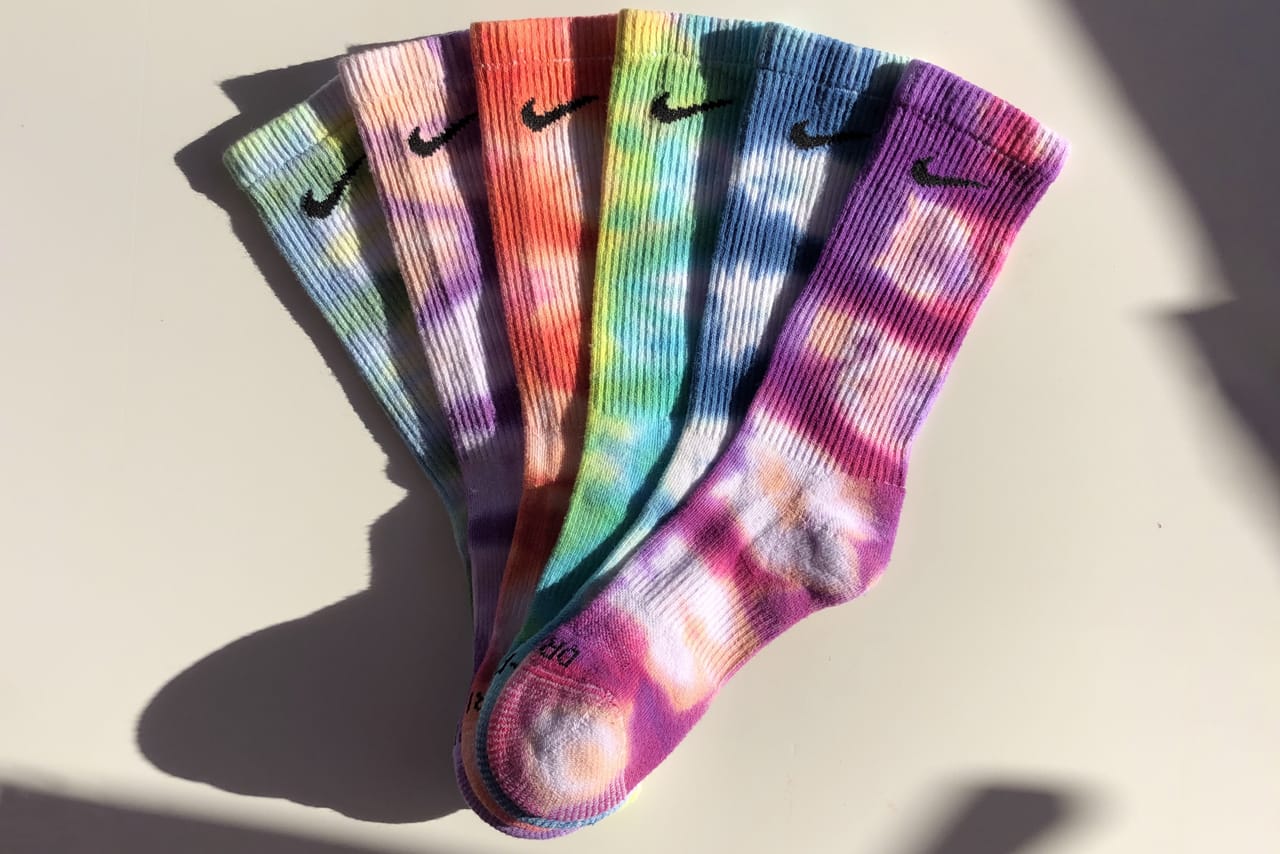 adidas tie dye socks