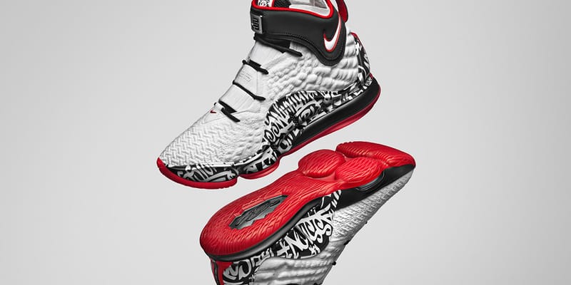 lebron 17 graffiti on feet