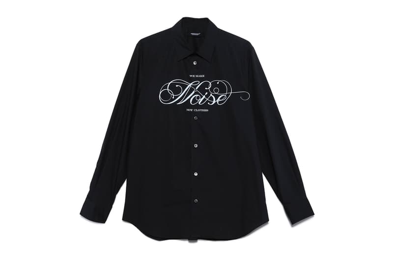 UNDERCOVER Basic NOISE WE MAKE NOISE NOT CLOTHES Release Info T shirt Parka Shirt