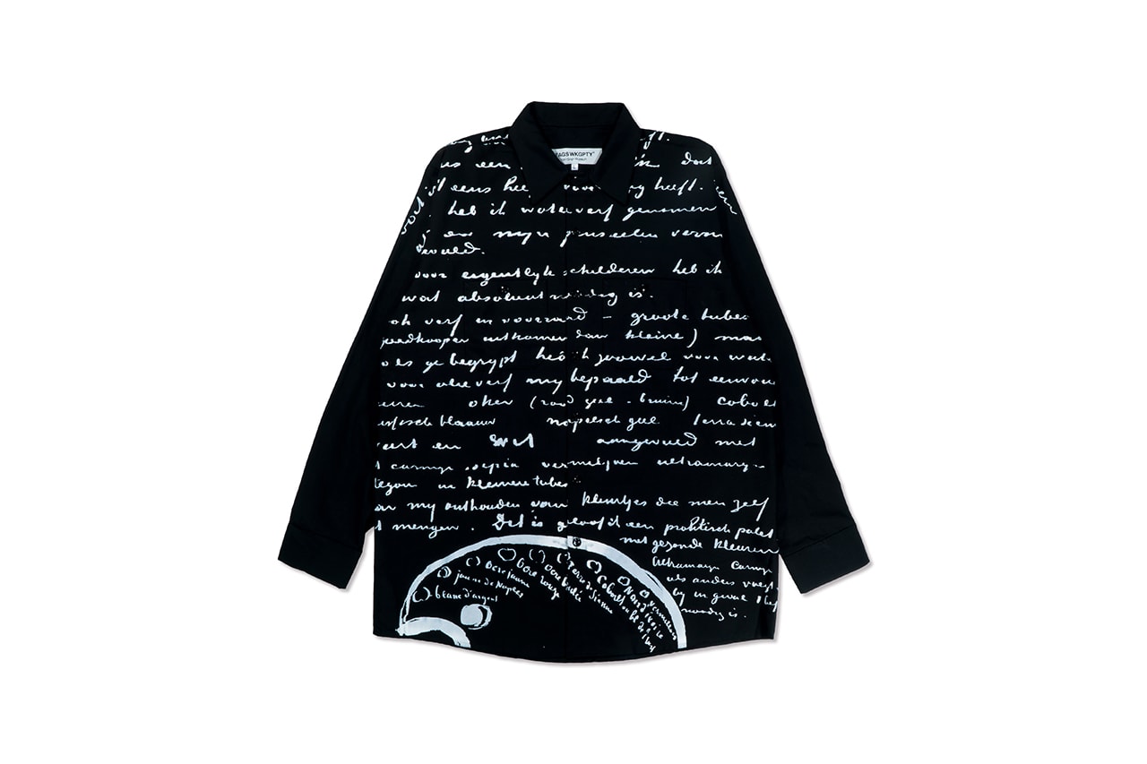 Vincent Van Gogh Museum x TAGS WKGPTY Capsule Collection Release Information First Look Artworks Letters T-Shirts Shirts Trousers Bags Script Text