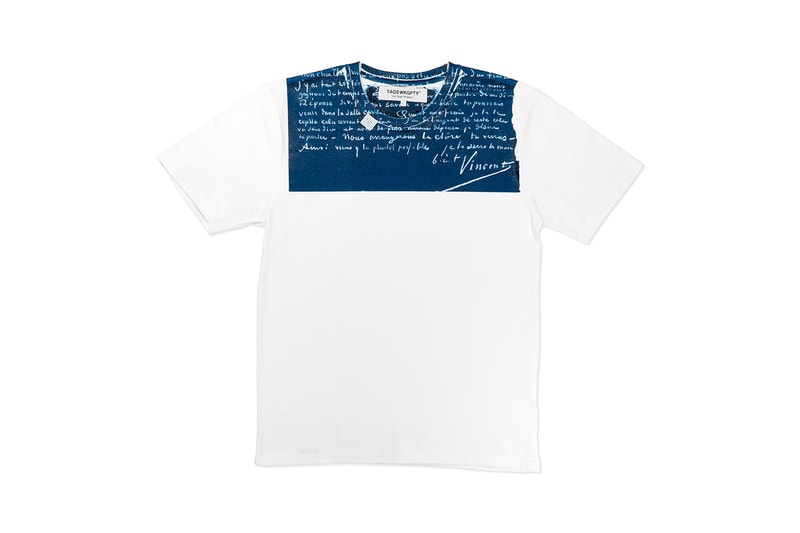 Vincent Van Gogh Museum x TAGS WKGPTY Capsule Collection Release Information First Look Artworks Letters T-Shirts Shirts Trousers Bags Script Text