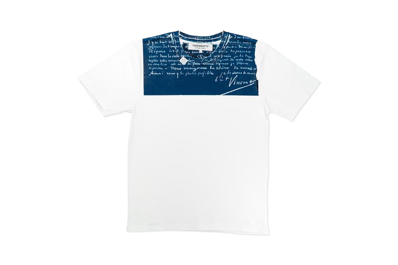 Vincent Van Gogh Museum x TAGS WKGPTY Capsule Collection Release Information First Look Artworks Letters T-Shirts Shirts Trousers Bags Script Text
