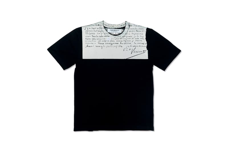 Vincent Van Gogh Museum x TAGS WKGPTY Capsule Collection Release Information First Look Artworks Letters T-Shirts Shirts Trousers Bags Script Text
