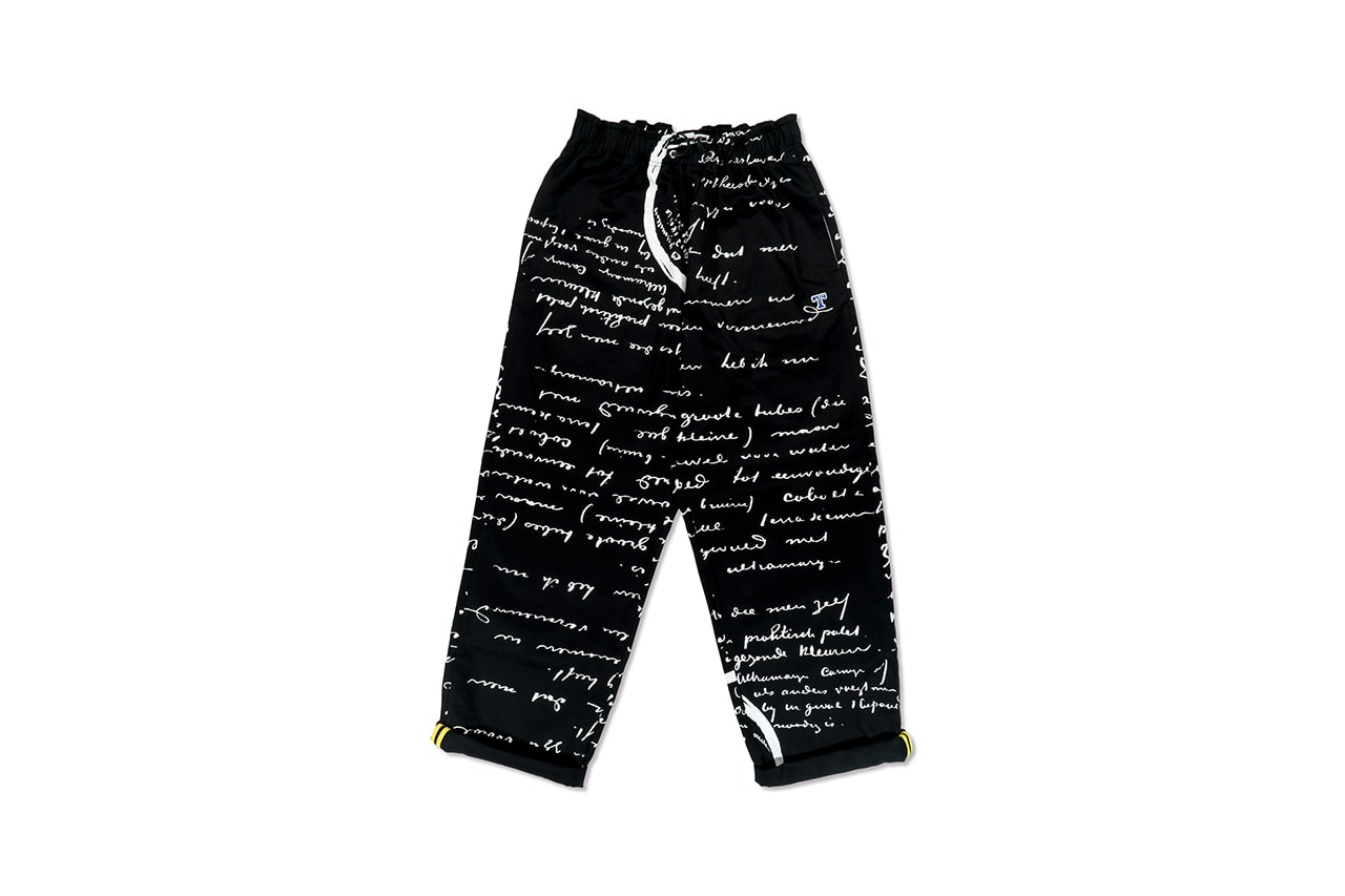 Vincent Van Gogh Museum x TAGS WKGPTY Capsule Collection Release Information First Look Artworks Letters T-Shirts Shirts Trousers Bags Script Text