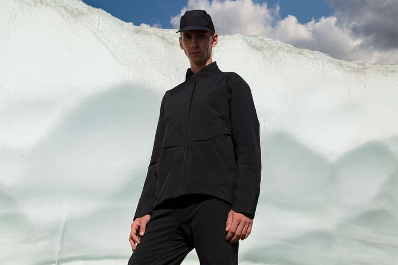 Veilance Fall Winter 2020 Lookbook Ben Zank British Columbia Woods Glacier Snow Ice Forrst Arc’teryx outerwear GORE-TEX Mionn IS Capsule  Coreloft-S Monitor IS SL jackets coats 