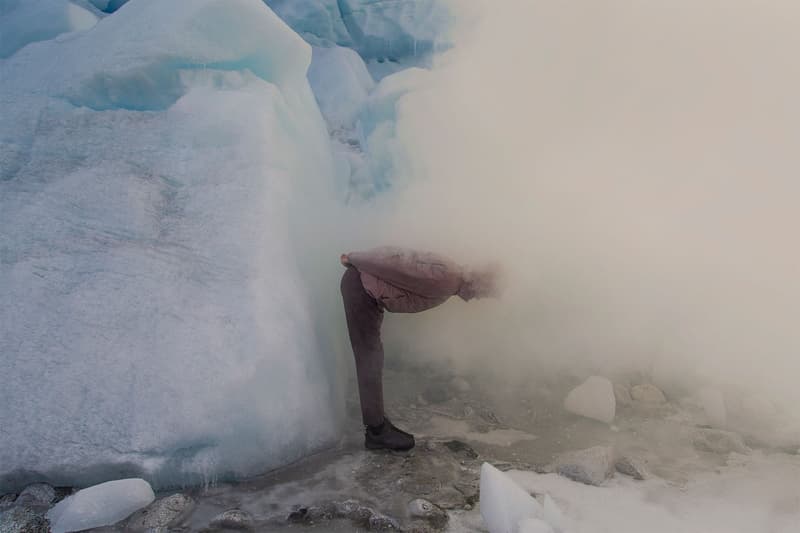 Veilance Fall Winter 2020 Lookbook Ben Zank British Columbia Woods Glacier Snow Ice Forrst Arc’teryx outerwear GORE-TEX Mionn IS Capsule  Coreloft-S Monitor IS SL jackets coats 