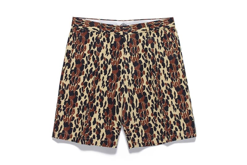 WACKO MARIA Dickies collab Leopard Print Shorts solid colours summer release info