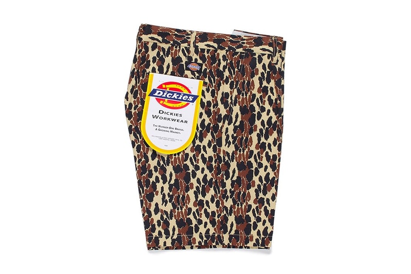 WACKO MARIA Dickies collab Leopard Print Shorts solid colours summer release info