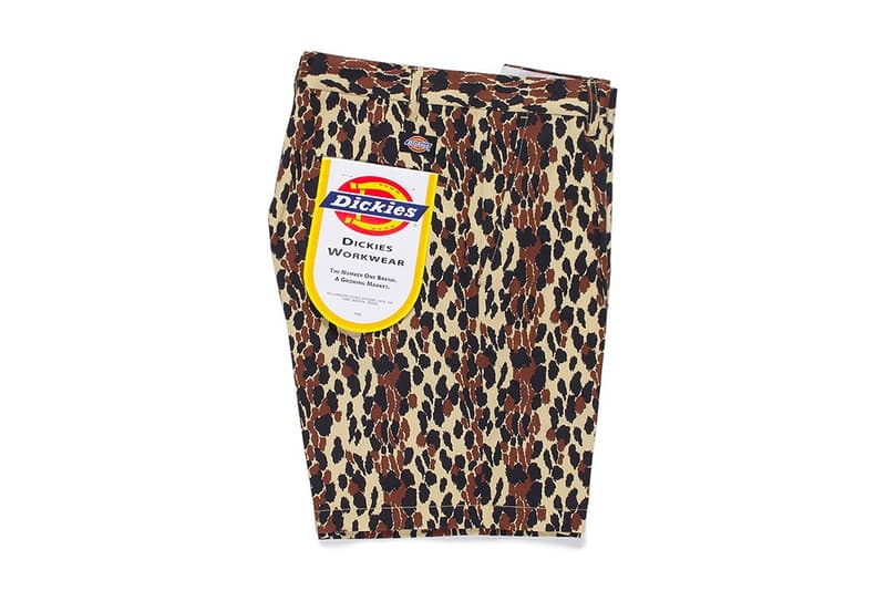 WACKO MARIA Dickies collab Leopard Print Shorts solid colours summer release info