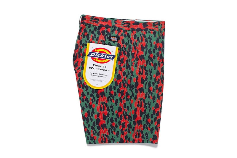 WACKO MARIA Dickies collab Leopard Print Shorts solid colours summer release info