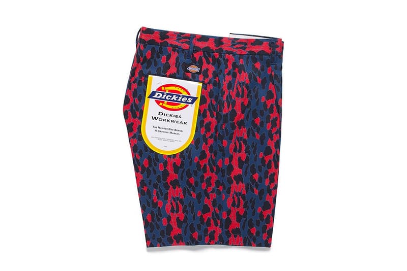 WACKO MARIA Dickies collab Leopard Print Shorts solid colours summer release info