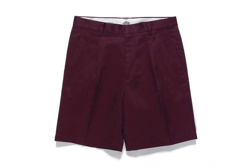 burgundy dickies shorts