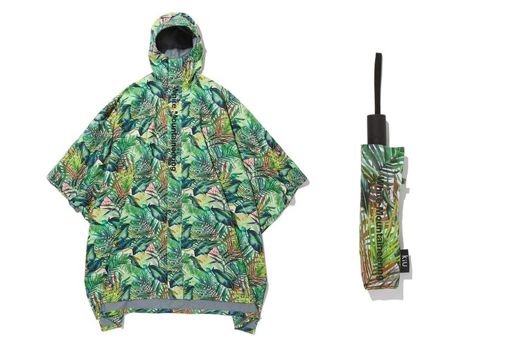 White Mountaineering Preps Matching Graphic Umbrellas and Ponchos