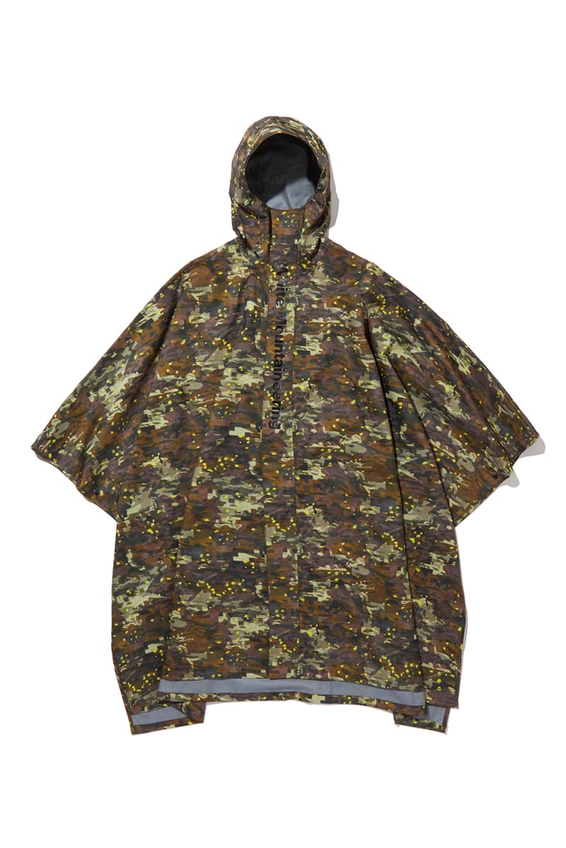 White Mountaineering SS20 Rain Ponchos, Umbrellas spring summer 2020 graphic print pattern collection