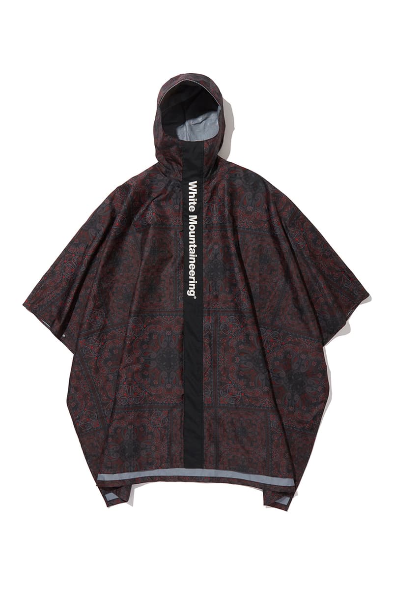 White Mountaineering SS20 Rain Ponchos, Umbrellas spring summer 2020 graphic print pattern collection