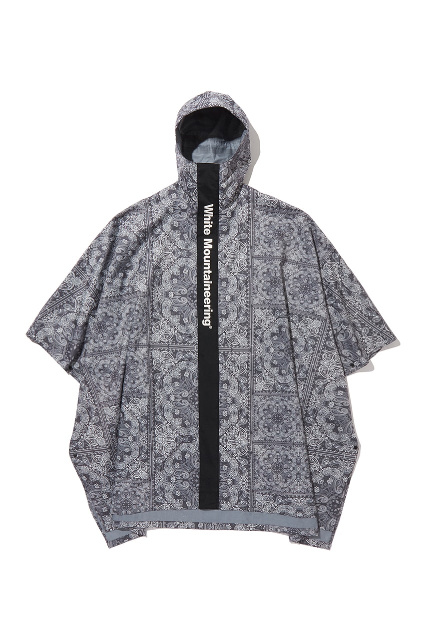 White Mountaineering SS20 Rain Ponchos, Umbrellas spring summer 2020 graphic print pattern collection