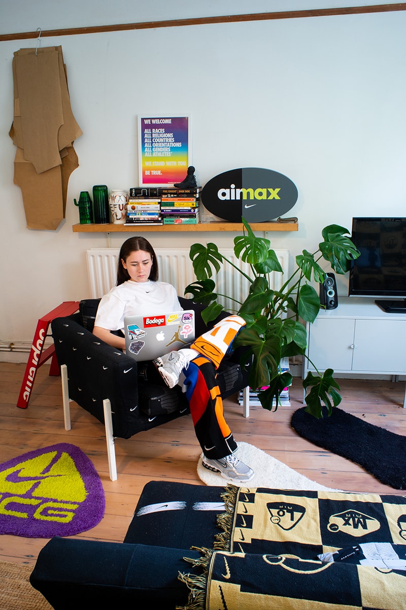 Stay Home Snaps Miniswoosh Alexandra Hackett Studio ALCH Streetsnaps COVID-19 Coronavirus Lockdown Quarantine Isolation Swoosh Socks Nike Rugs ACG Spiridon Cage Air Rift Interview 