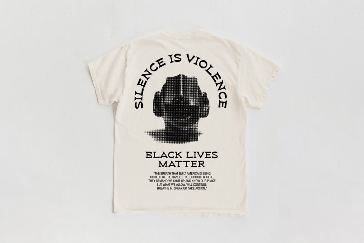 Allcapstudio X 18 East Silence Is Violence Tee Hypebeast
