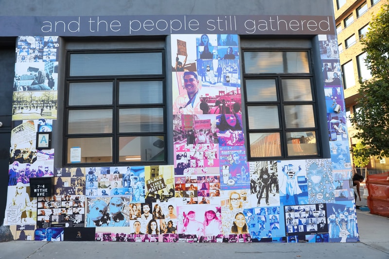 74Wythe Black Lives Matter and COVID-19 Artwork Installations Williamsburg Brooklyn