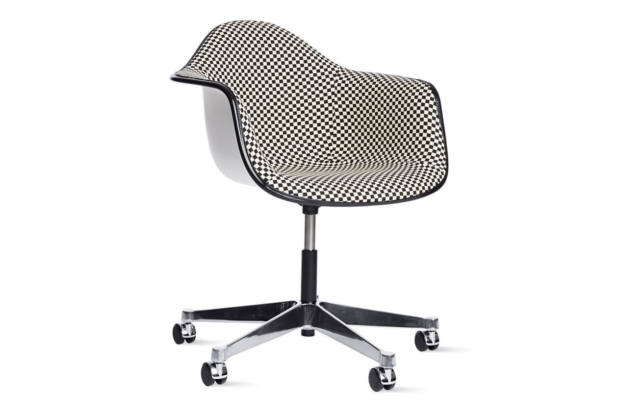 herman miller eames upholstered task chair colors patterns june 2020 design checkerboard hopsak black cobalt 100118756 Design Within Reach