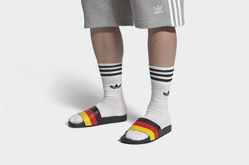 adidas adilette country nation flag ss20 britain england france netherlands italy germany spain usa info release
