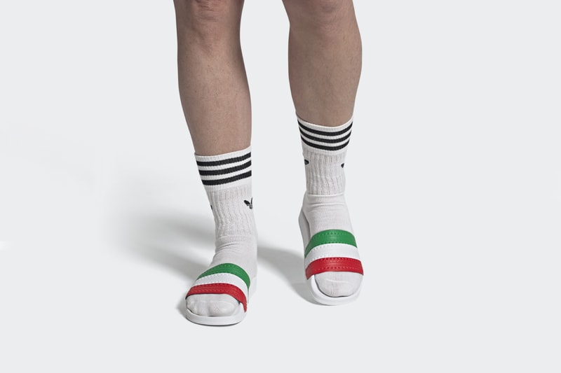 adidas adilette country nation flag ss20 britain england france netherlands italy germany spain usa info release