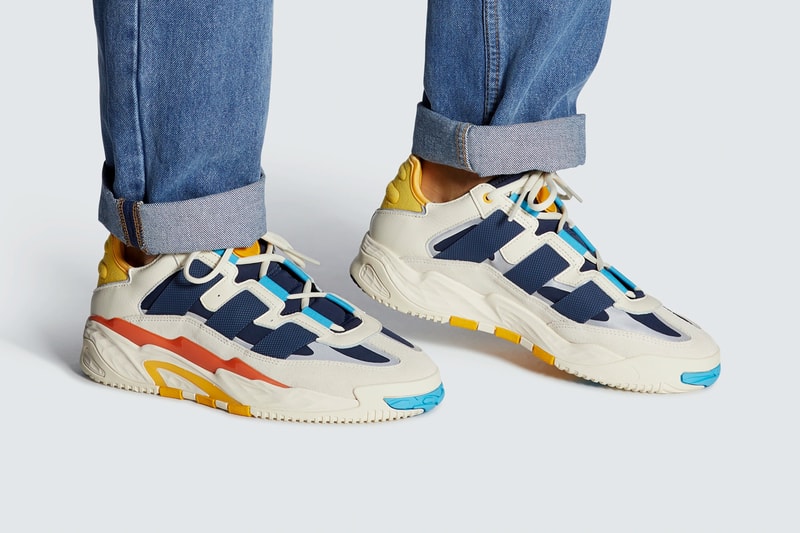 adidas originals niteball off white cream pink tint FW3317 signal cyan collegiate navy FV4842 official release date info photos price store list buying guide