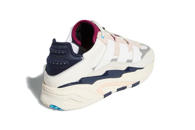 adidas originals niteball off white cream pink tint FW3317 signal cyan collegiate navy FV4842 official release date info photos price store list buying guide