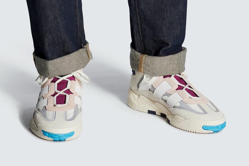 adidas originals niteball off white cream pink tint FW3317 signal cyan collegiate navy FV4842 official release date info photos price store list buying guide