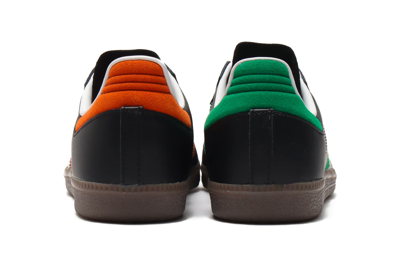adidas Samba Core Black/Orange FW20 Release trefoil three stripes classic trainers footwear kicks sneakers atmos 