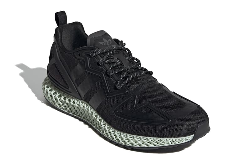 adidas originals zx 2k 4d core black aero green FV9027 official release date info photos price store list