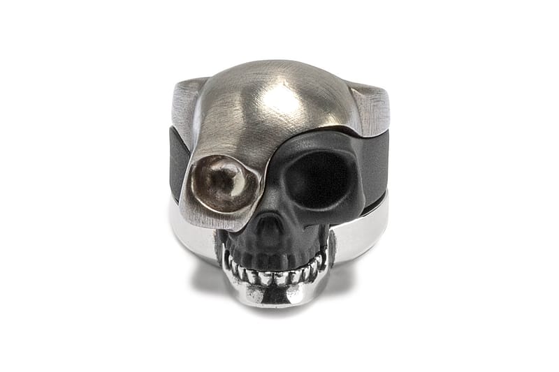 Alexander McQueen Drops Triple-Tiered Metallic Skull Ring