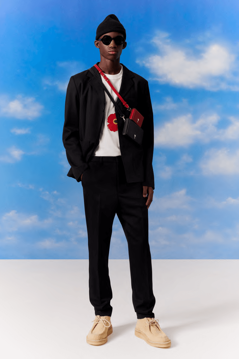 AMI Pre-Fall 2020 Collection Alexandre Mattiussi Menswear David Hockney Peter Schlesinger Nostalgic '70s Sportswear Moccasins Sandals Sneakers Sweaters 