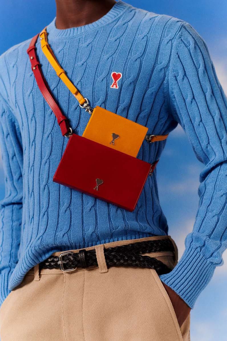 AMI Pre-Fall 2020 Collection Alexandre Mattiussi Menswear David Hockney Peter Schlesinger Nostalgic '70s Sportswear Moccasins Sandals Sneakers Sweaters