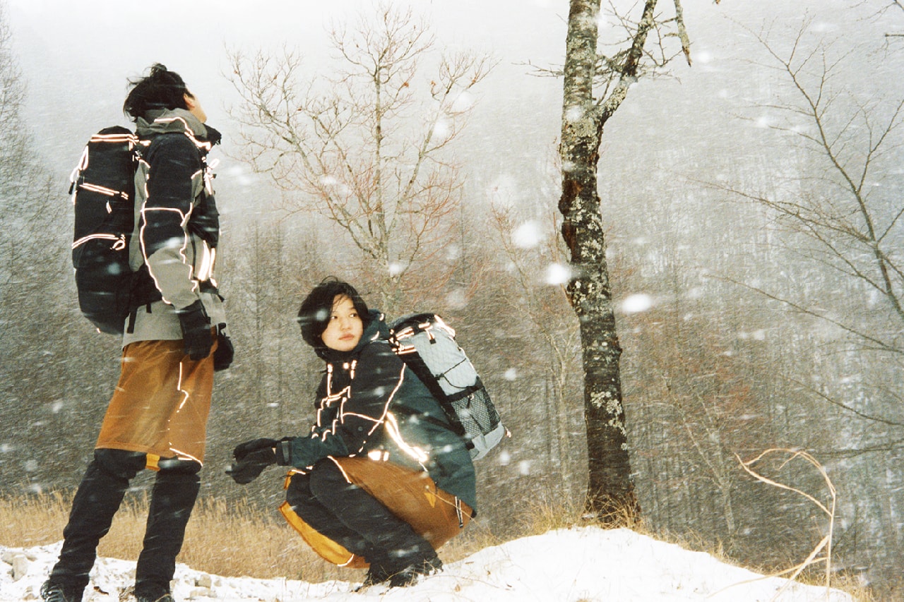 and wander japan label outerwear salomon collaboration fw20 fall winter look book