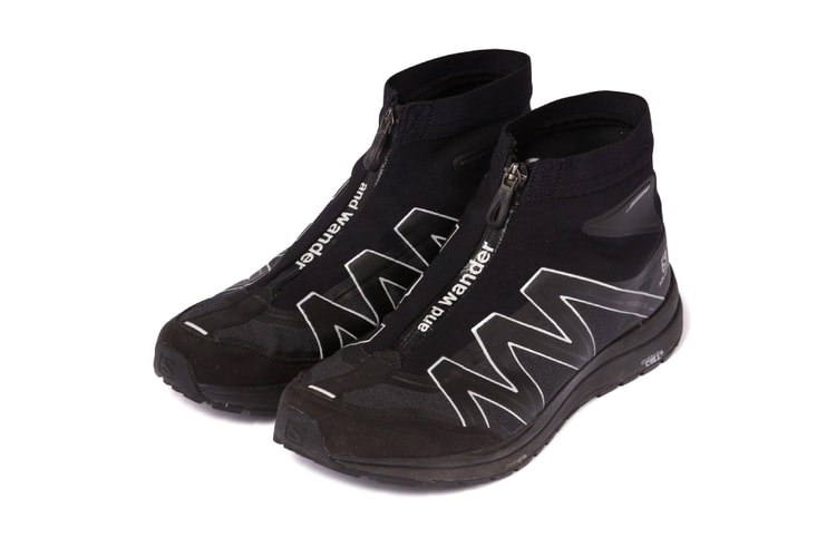 and wander Reunites With Salomon For Reflective High-Cut Sneaker