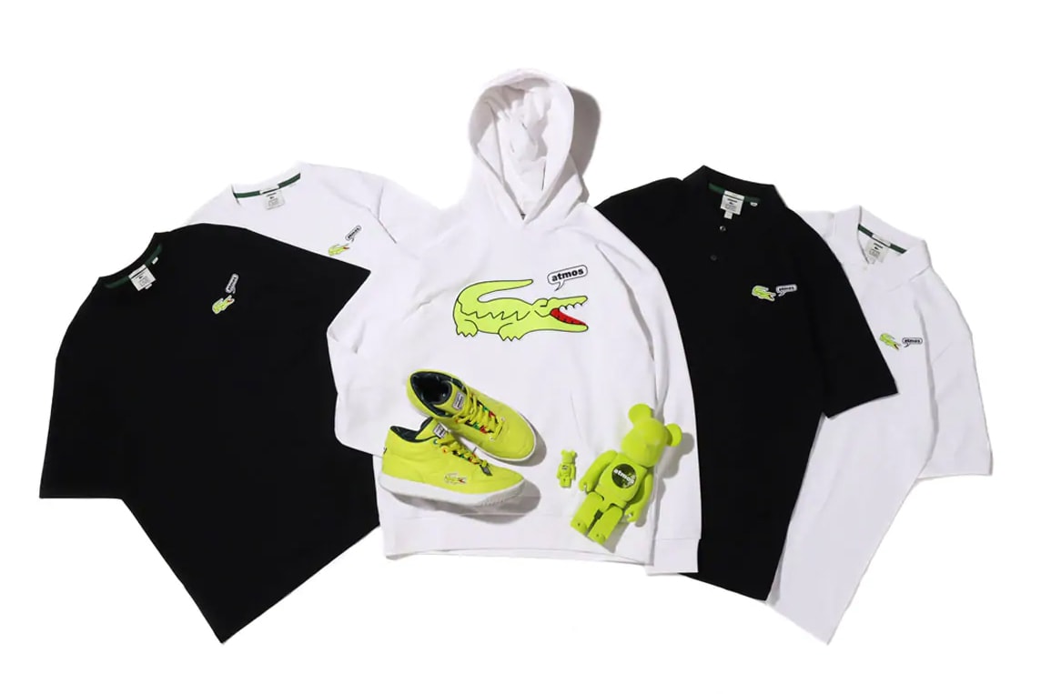 atmos lacoste street tennis collection capsule balsa ball t shirt polo sweatshirt crocodile medicom toy bearbrick 100 400 official release date info photos price store list buying guide