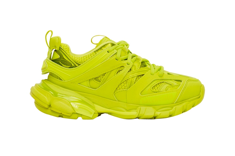 Balenciaga Track2 Acid Lime Sneakers Release Webster footwear shoes kicks trainers luxury fashion bright chunky soles 