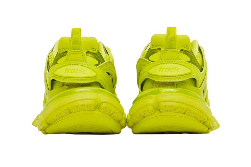 Balenciaga Track2 Acid Lime Sneakers Release Webster footwear shoes kicks trainers luxury fashion bright chunky soles 