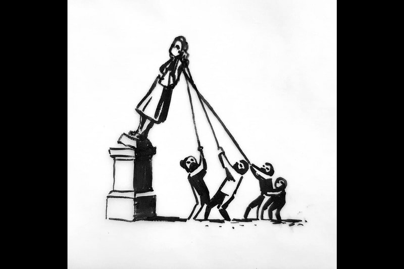 banksy edward colston statue proposal slavery links london 