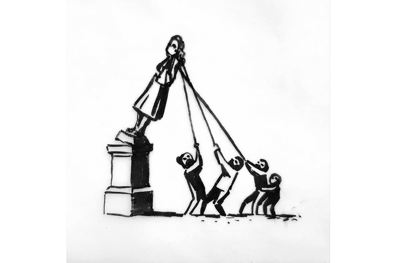 banksy edward colston statue proposal slavery links london