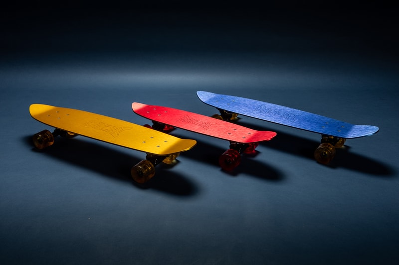 David Carson, Jay Nelson, Nathaniel Russell, Todd Glaser and Cole Barash bonzai slolem skateboards 1970s 70s anodized aluminum art prints 