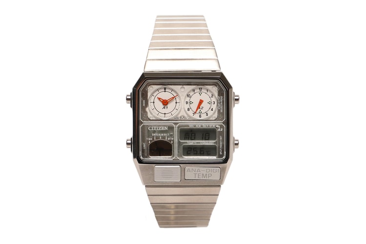 BEAMS and Citizen Harken Back to the '80s With Silver Ana-Digi Temp Watch