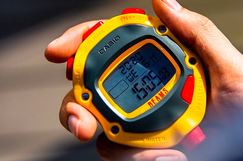 BEAMS Casio G SHOCK neck strap Stopwatch accessories watches digital retro vintage colors japanese label HS 70W 1JH