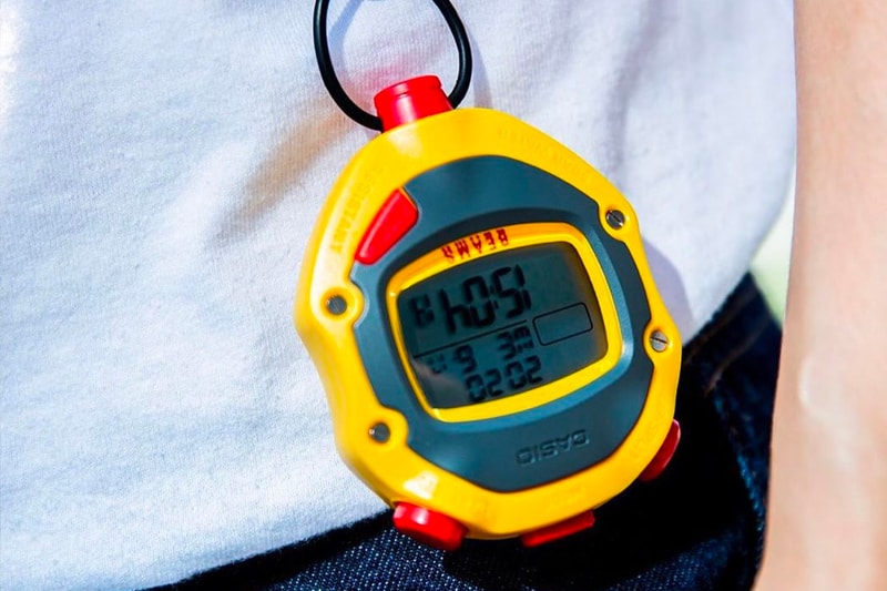 BEAMS Casio G SHOCK neck strap Stopwatch accessories watches digital retro vintage colors japanese label HS 70W 1JH